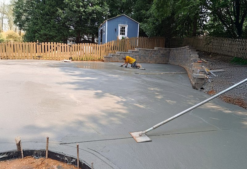 Victor Concrete lawn Care Charlotte North Carolina concrete flooring 2