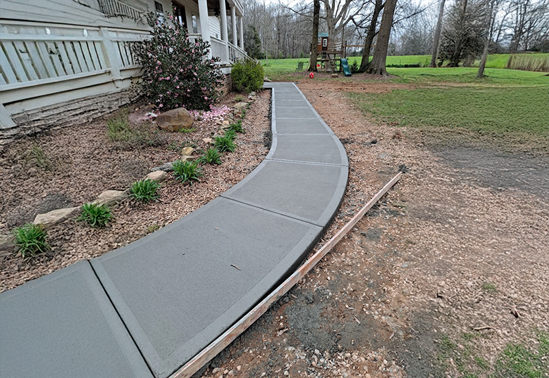 Victor Concrete lawn Care Charlotte North Carolina concrete flooring slab 11