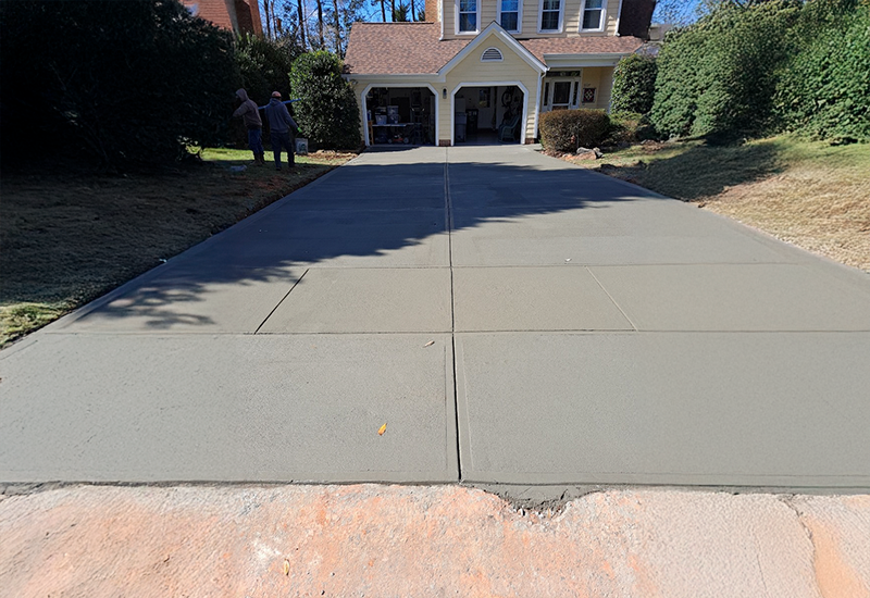 Victor Concrete lawn Care Charlotte North Carolina concrete flooring slab 6