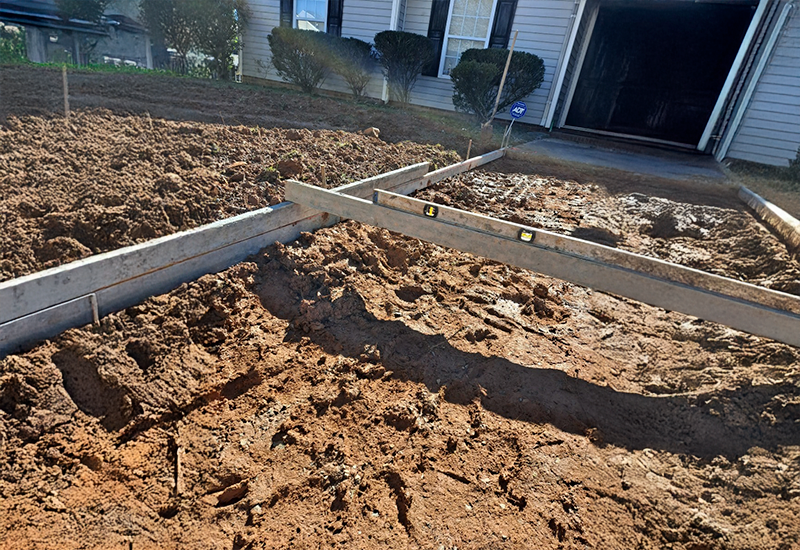 Victor Concrete lawn Care Charlotte North Carolina concrete flooring slab 9